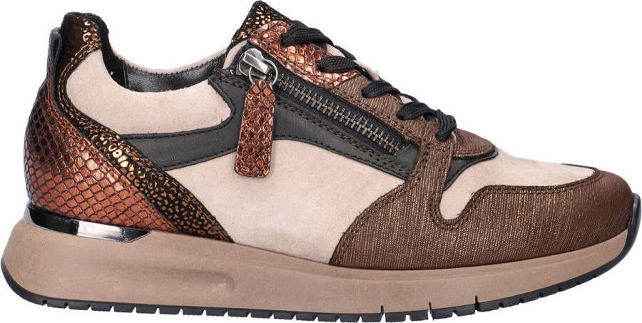 Gabor Sneaker 76.466.40 Bruin Beige Combi Wijdte H