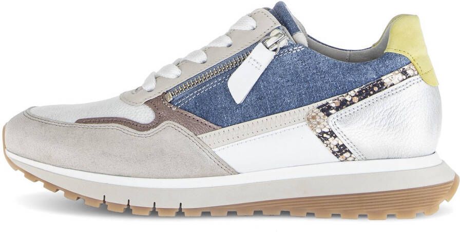 Gabor 66.378.61 bianco jeans multi blauw