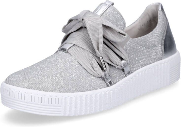 Gabor dames sportschoenen zilver glitter