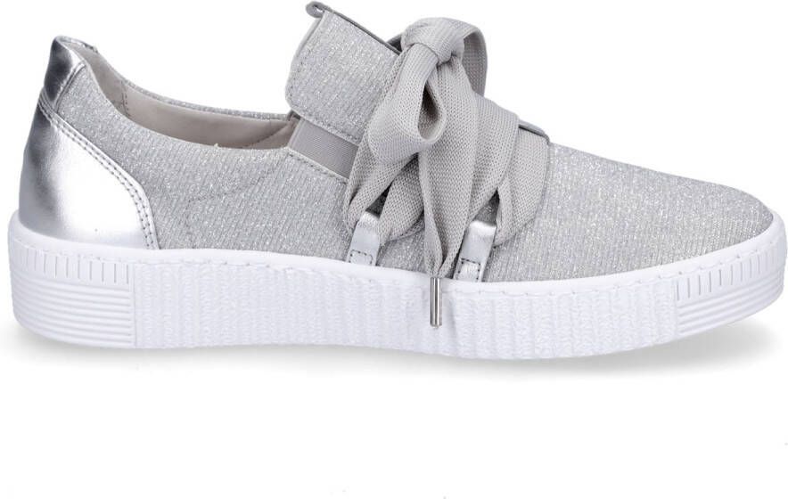 Gabor dames sportschoenen zilver glitter