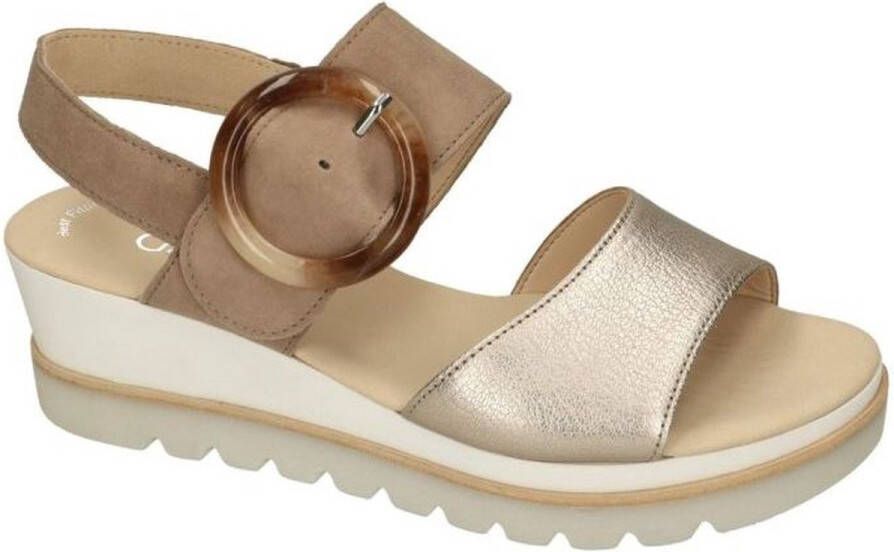 Gabor Gouden leren sandalen Multicolor Dames