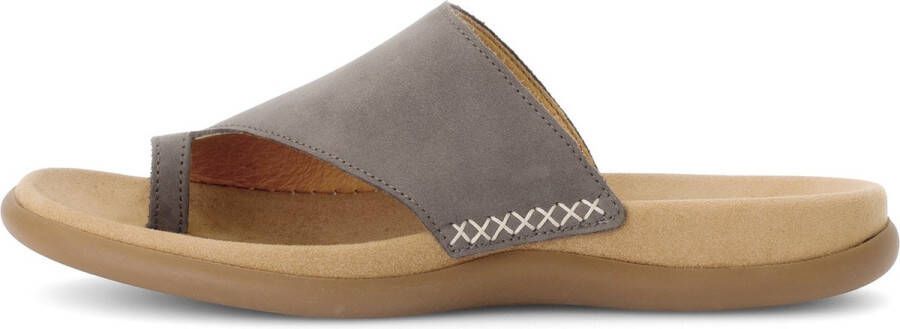 Gabor Teenslippers sleehak zomerschoen dianette met contrastkleurig borduursel