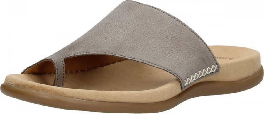 Gabor Teenslippers sleehak zomerschoen dianette met contrastkleurig borduursel