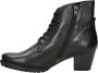Gabor Zwarte gladleren veterschoenlaars Black Dames - Thumbnail 5