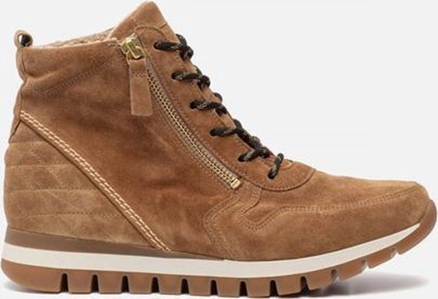 Gabor dames veterschoen. Cognac