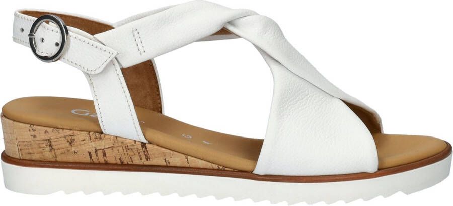 Gabor Witte Sandaal met Twist Detail White Dames - Foto 4