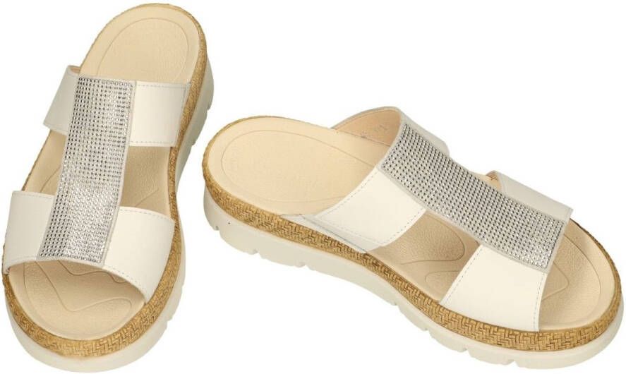 Gabor -Dames wit slippers & muiltjes