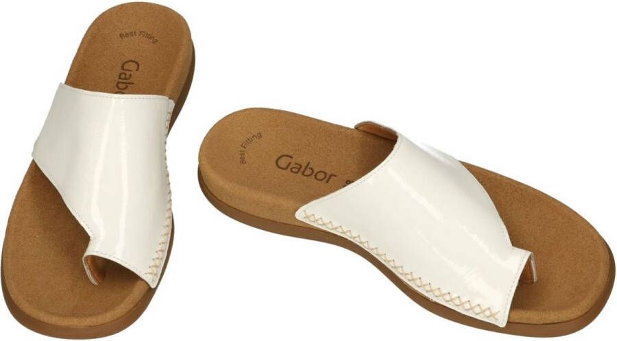 Schoenen voor voor Platte sandalen Dames Schoenen voor voor Platte schoenen  voor Platte sandalen Gabor Teenslippers 82.791.59 in het Wit allware.com.br