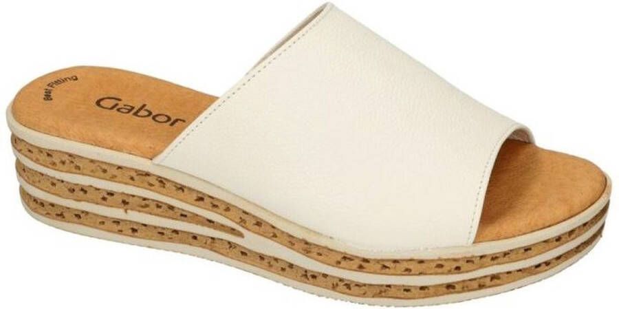 Gabor Comfortabele damesslippers White Dames