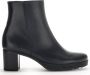 Gabor Elegante Zwarte Leren Enkellaars voor Dames Zwart Dames - Thumbnail 1