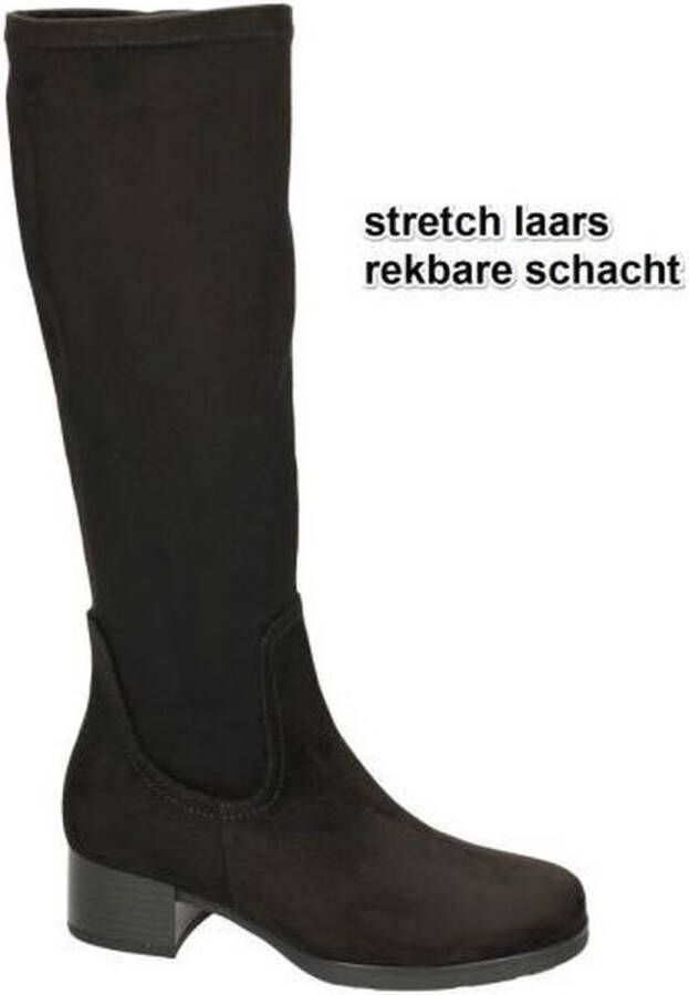 Gabor Hoge laarzen zwart Textiel Dames