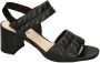 Gabor Zwarte Leren Zomer Sandalen Black Dames - Thumbnail 1