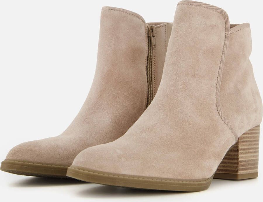 Gabor Dreamvelour Enkellaarsje Beige Dames