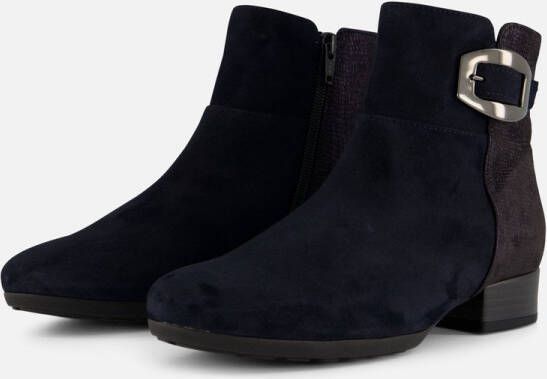 Gabor 714.1 Enkellaarsjes Enkelboots met rits Dames Blauw