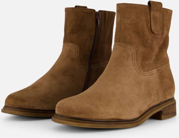 Gabor Cognac suède leren enkellaarzen Brown Dames