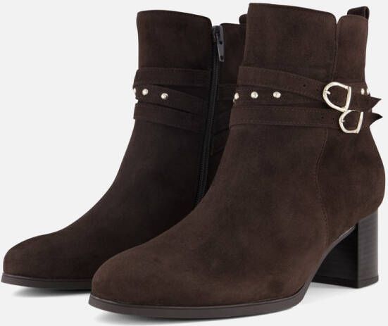 Gabor Enkellaarsjes bruin Suede Dames