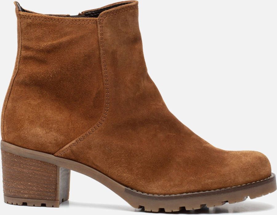 Gabor Enkellaarsjes cognac Suede Dames