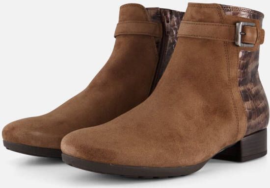 Gabor Enkellaarsjes cognac Suede Dames