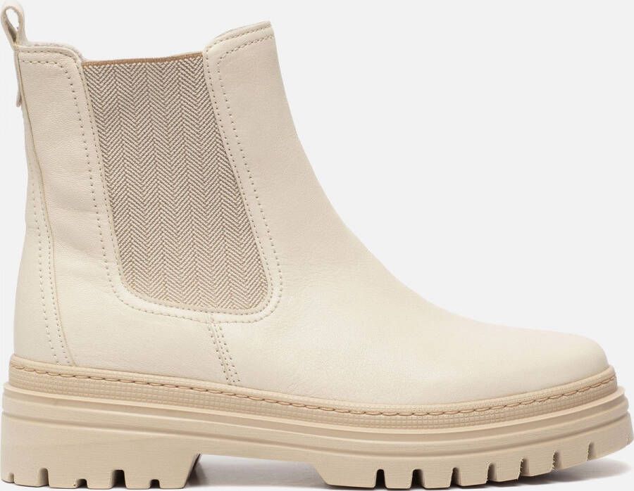 Gabor Enkellaarsjes Dames Chelsea Boots Nubuckleer Wit