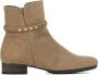 Gabor Enkellaarsjes Dames Laarzen Damesschoenen Suède 92.716.44 Beige - Thumbnail 2