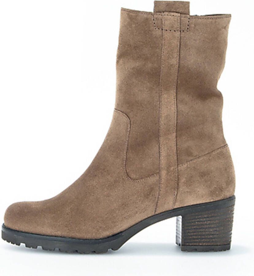 Gabor Enkellaarsjes Dames Laarzen Damesschoenen Suède 92.806.34 Taupe Maat