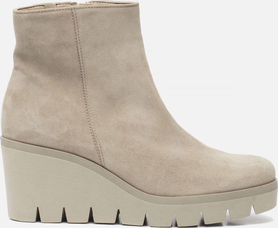 Gabor Enkellaarsjes Dames Laarzen Damesschoenen Suède 94.780.12 Beige - Foto 3
