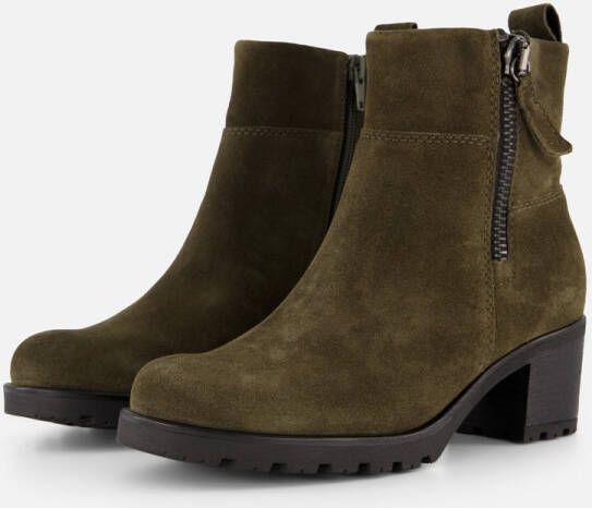 Gabor Enkellaarsjes groen Suede Dames
