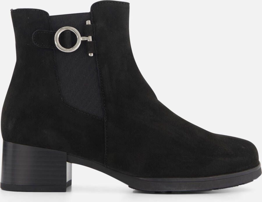 Gabor Enkellaarsjes zwart Suede Dames