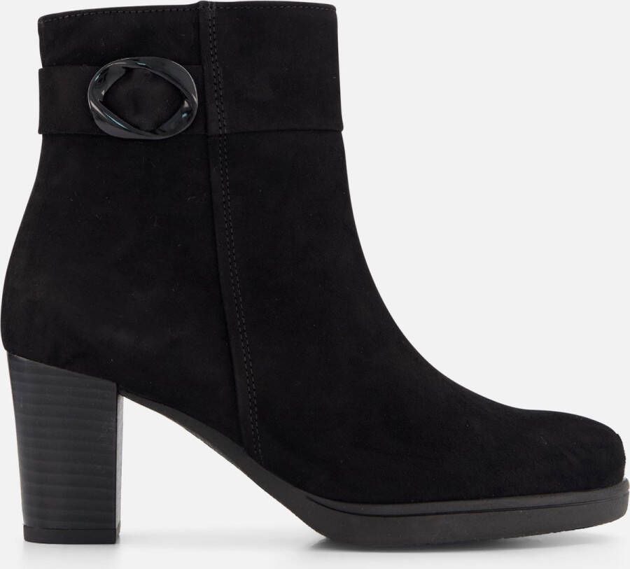 Gabor 083 Enkellaarsjes Enkelboots met rits Dames Zwart