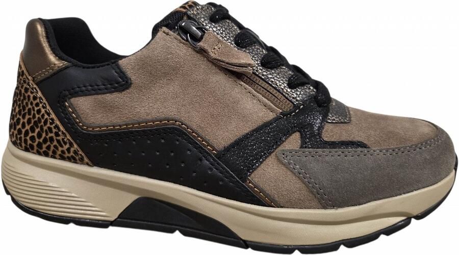 Gabor Rollingsoft Sneakers met sleehak veterschoen halfhoge schoen vrijetijdsschoen met extra ritssluiting