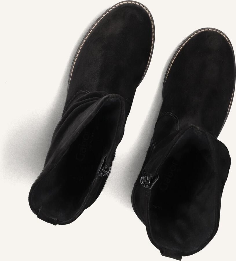 GABOR Enkellaarsjes Dames 013 Maat: 43 Materiaal: Suède Kleur: Zwart - Foto 2