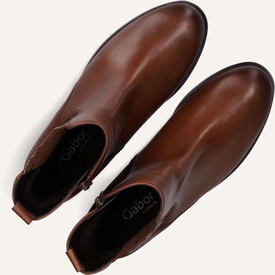 Gabor 022 Enkellaarsjes Enkelboots met rits Dames Camel - Foto 2