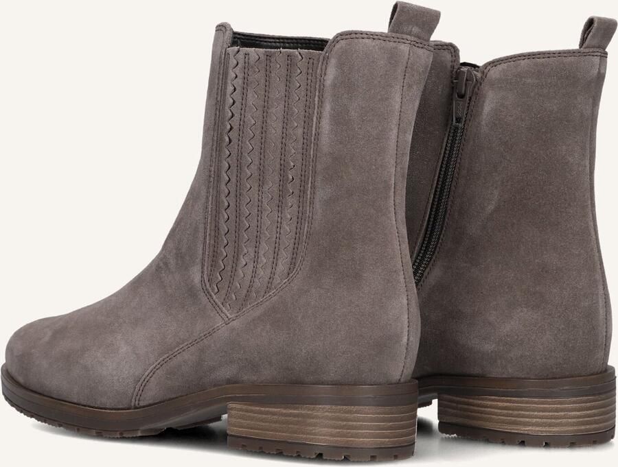 GABOR Enkellaarsjes Dames 022 Maat: 37 5 Materiaal: Suède Kleur: Taupe - Foto 2