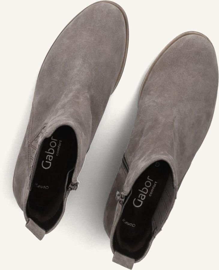 GABOR Enkellaarsjes Dames 022 Maat: 44 Materiaal: Suède Kleur: Taupe - Foto 2