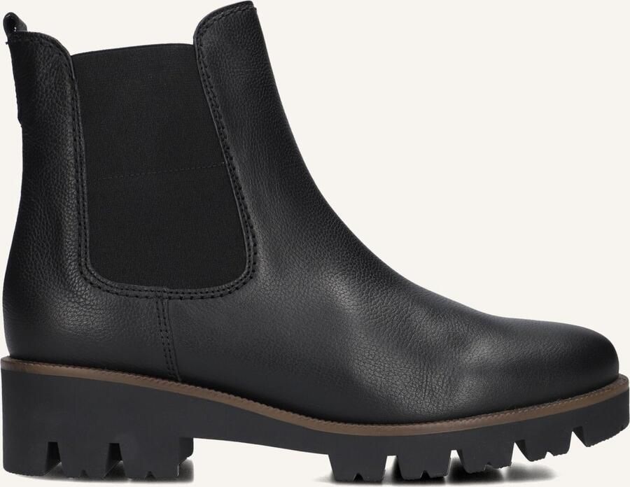 GABOR Chelsea Boots Dames 051 Maat: 37 5 Materiaal: Leer Kleur: Zwart - Foto 2