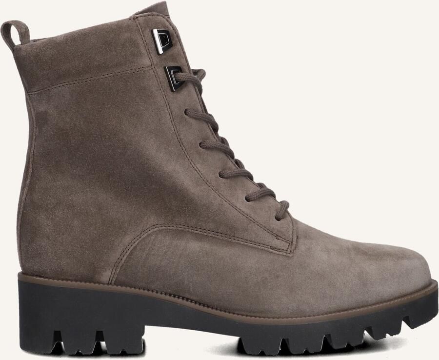 GABOR Veterboots Dames 055 Maat: 39 Materiaal: Suède Kleur: Taupe - Foto 2