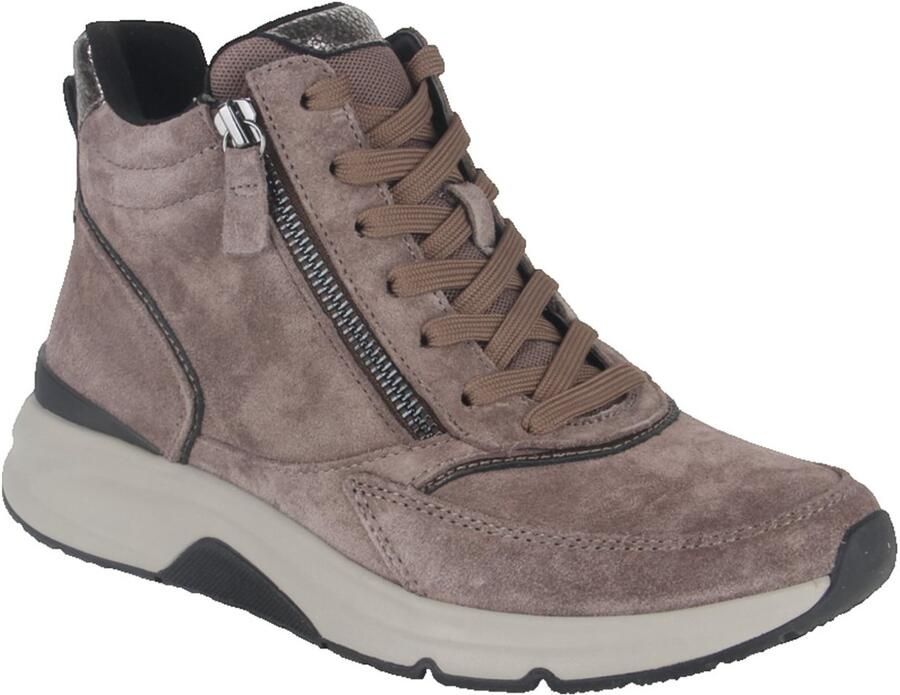 Gabor 0803.02.001 dames veterboots sportief beige