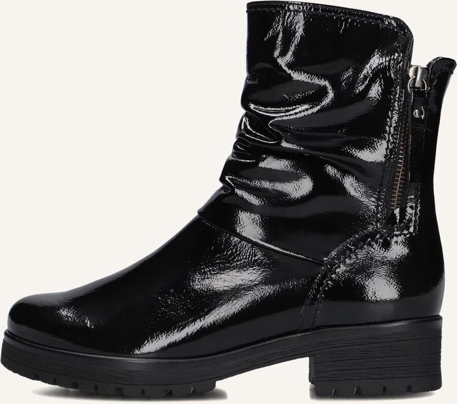 Gabor 092 Enkellaarsjes Enkelboots met rits Dames Zwart