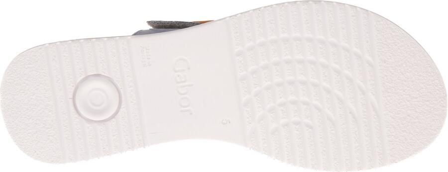 Gabor Blauwe Suède Sandalen Klittenbandsluiting Blue Dames - Foto 7