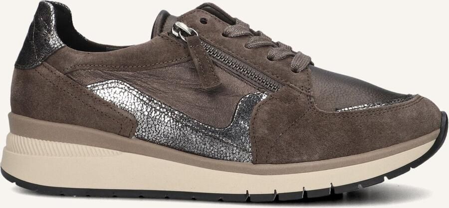 GABOR Lage Sneakers Dames 307 Maat: 38 5 Materiaal: Leer Kleur: Bruin
