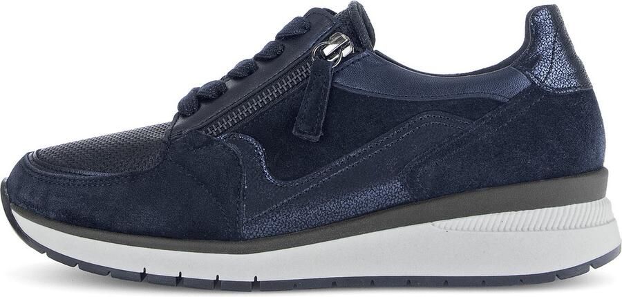 GABOR Lage Sneakers Dames 307 Maat: 38 Materiaal: Suède Kleur: Blauw