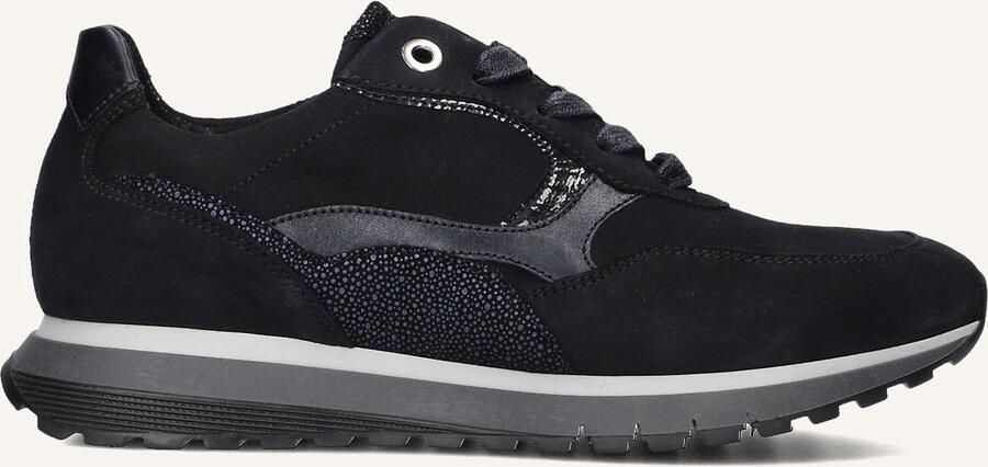 GABOR Lage Sneakers Dames 375 Maat: 42 5 Materiaal: Suède Kleur: Blauw