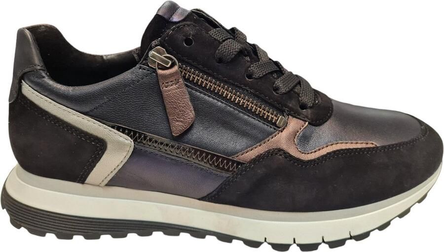 GABOR Lage Sneakers Dames 378 Maat: 37 Materiaal: Leer Kleur: Blauw - Foto 2