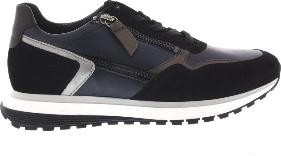 GABOR Lage Sneakers Dames 378 Leer Blauw