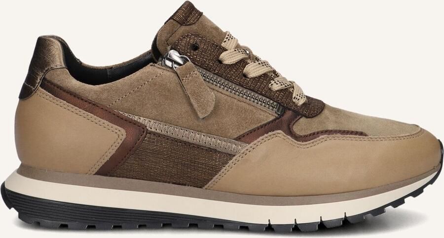 GABOR Lage Sneakers Dames 378 Maat: 37 Materiaal: Suède Kleur: Bruin