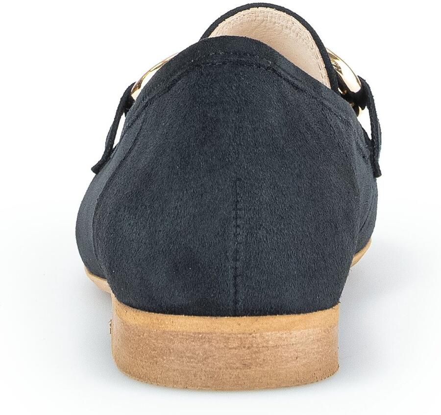 Gabor Marine Mocassins van Veloursleer Blue Dames