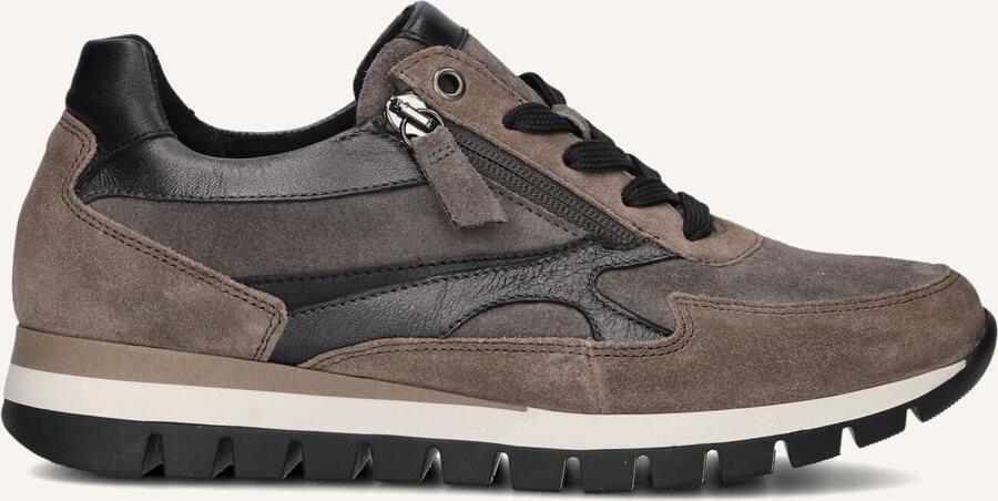 GABOR Lage Sneakers Dames 437 Maat: 40 5 Materiaal: Suède Kleur: Taupe