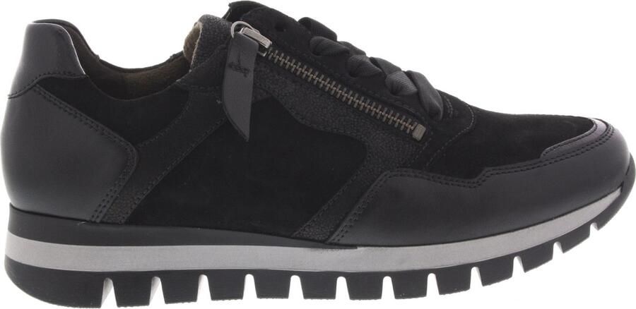 Gabor Sneakers met sleehak Turijn vrijetijdsschoen halfschoen veterschoen met comfortbreedte h (=zeer breed)