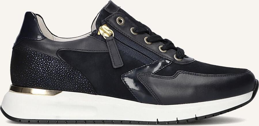 GABOR Lage Sneakers Dames 448 Maat: 37 Materiaal: Leer Kleur: Blauw - Foto 2