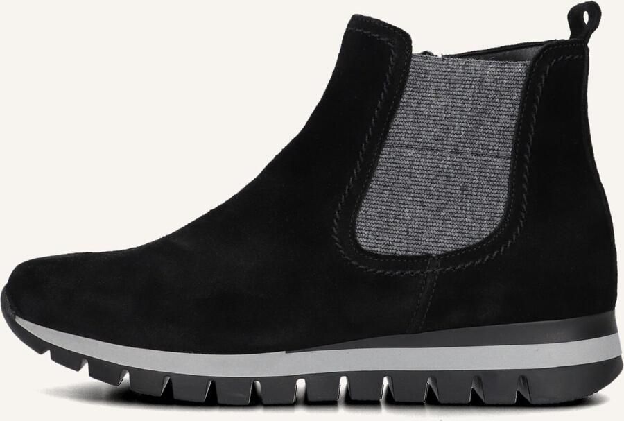 GABOR Chelsea Boots Dames 451 Maat: 38 5 Materiaal: Suède Kleur: Zwart - Foto 2